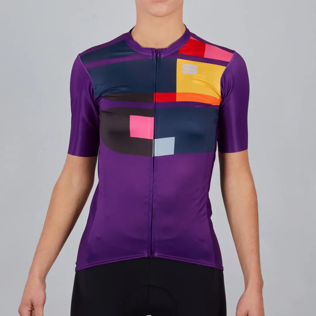 Sportful Fietsshirt korte mouwen Dames Paars