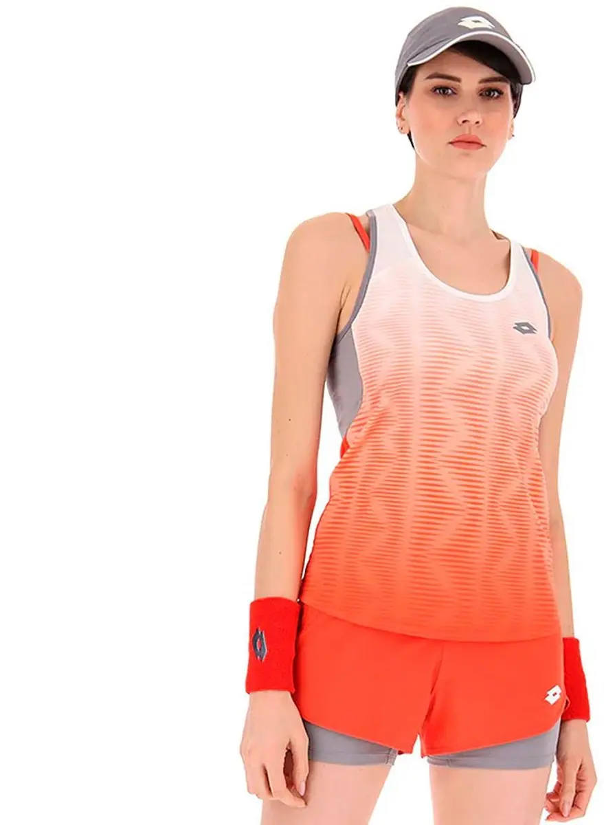 Lotto Top Iv Mouwloos T-shirt Oranje XS Vrouw