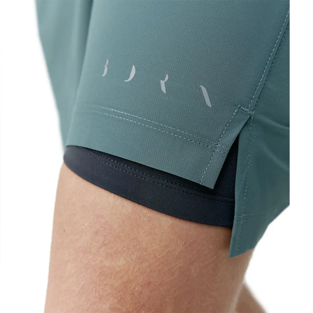 Born Living Yoga Natron 2-in-1 Korte Broek - S - Grijsgroen