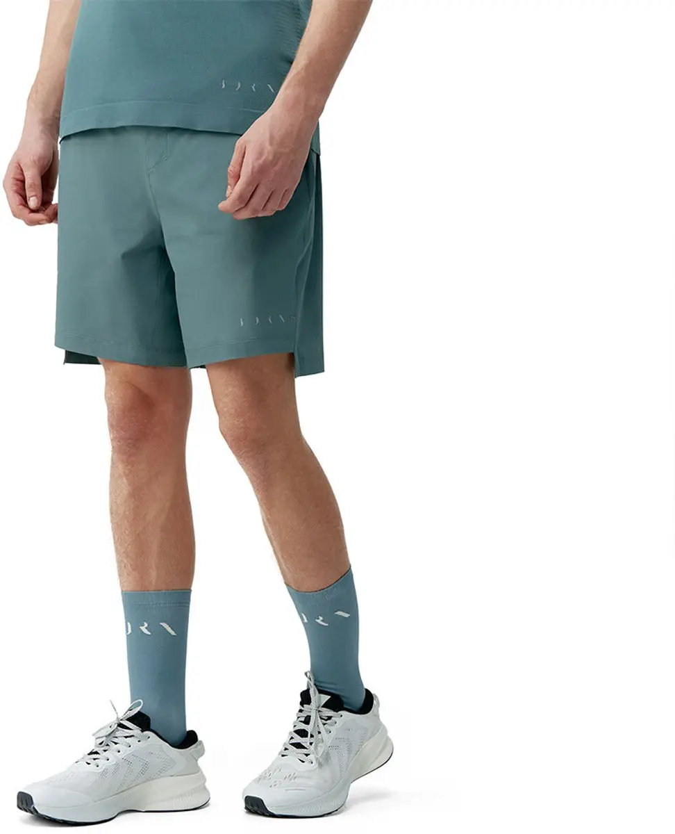Born Living Yoga Natron 2-in-1 Korte Broek - S - Grijsgroen