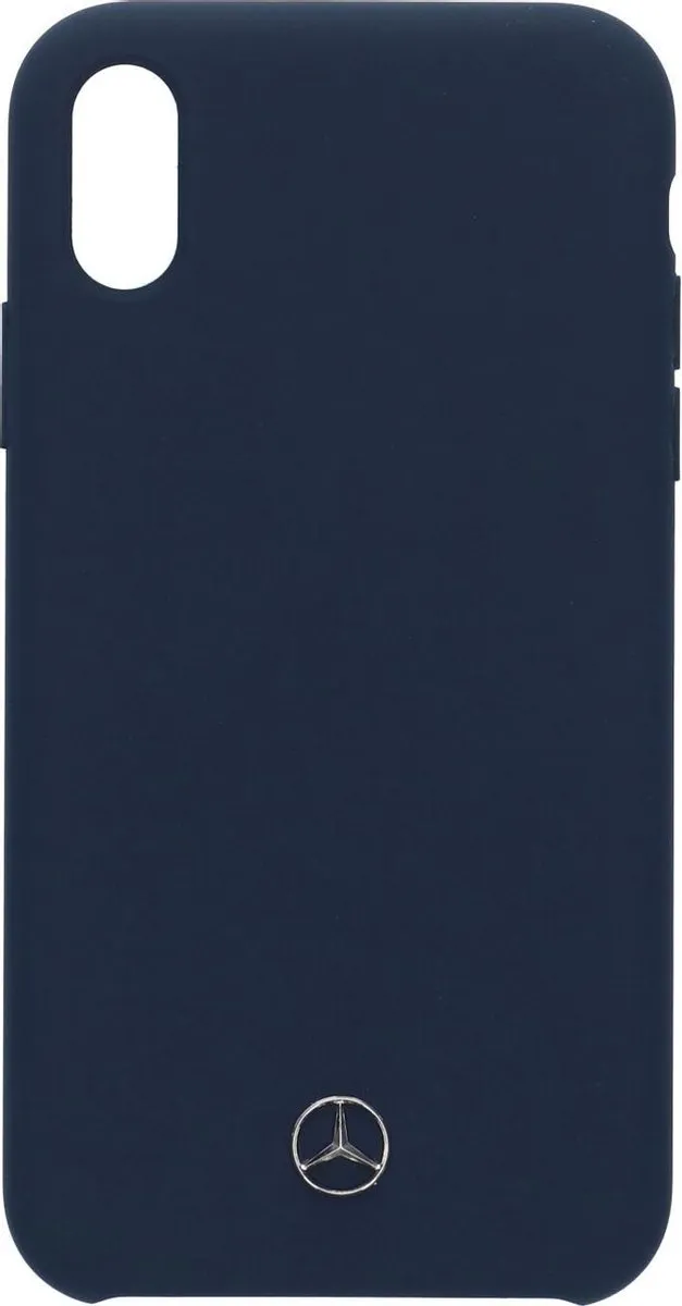Navy hoesje van Mercedes-Benz - Backcover - iPhone XR - Silicone