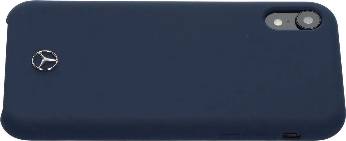 Navy hoesje van Mercedes-Benz - Backcover - iPhone XR - Silicone