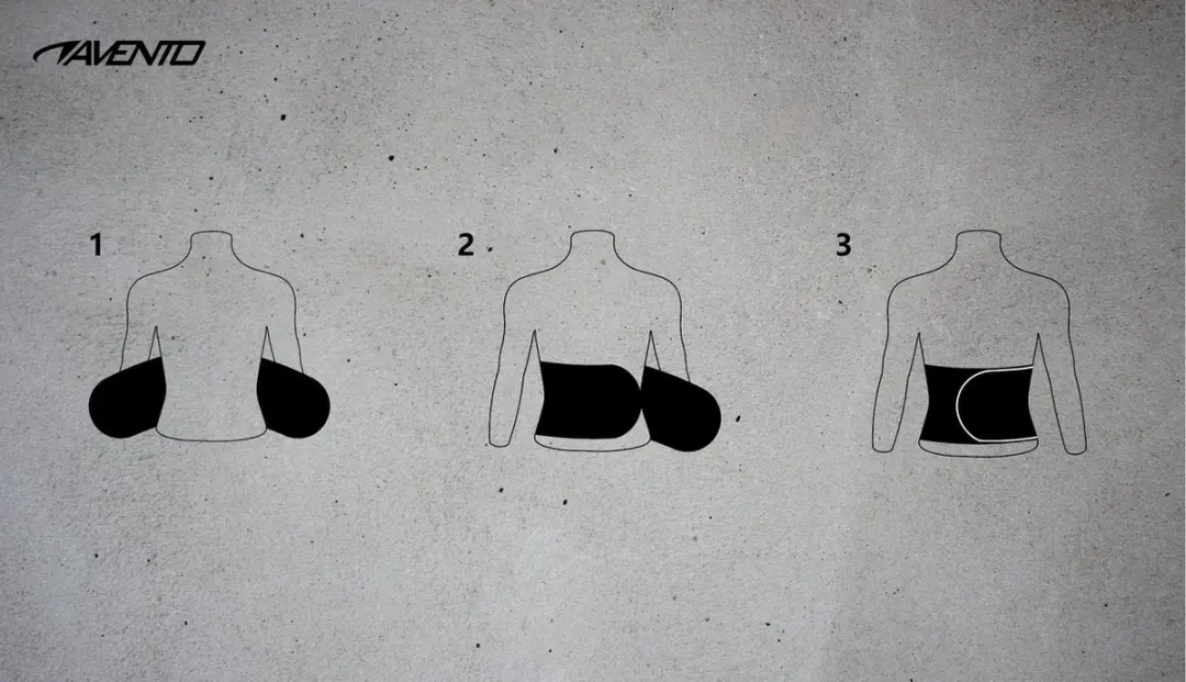 Avento Sauna Taille Band - Zwart/Zilvergrijs - Maat L/XL - afbeelding 6 van 6