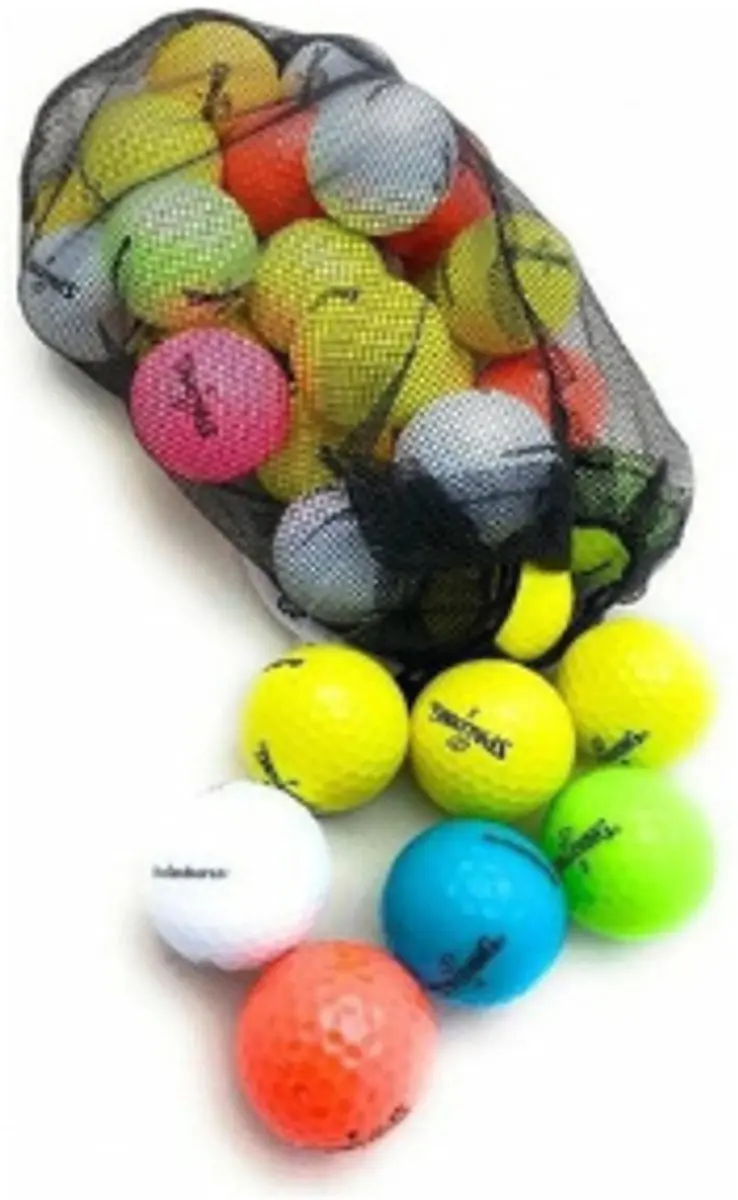 Spalding 36 Gekleurde Golfballen - 2 lagen - Assortiment