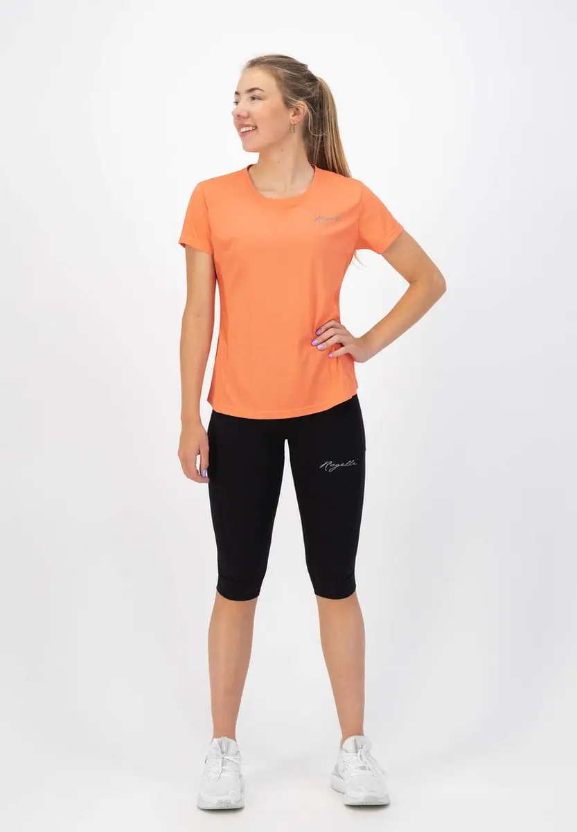 Rogelli Core Dames Hardloopshirt Korte mouw S - Koraal