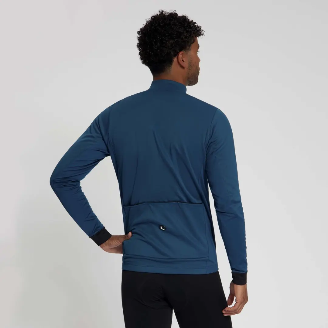 Rogelli Core Heren Fietsshirt Lange Mouw 4XL - Marineblauw