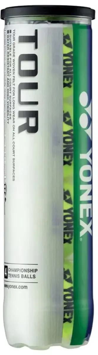 Yonex TOUR Tennisballen ITF Goedgekeurd - 4 Stuks - afbeelding 3 van 3