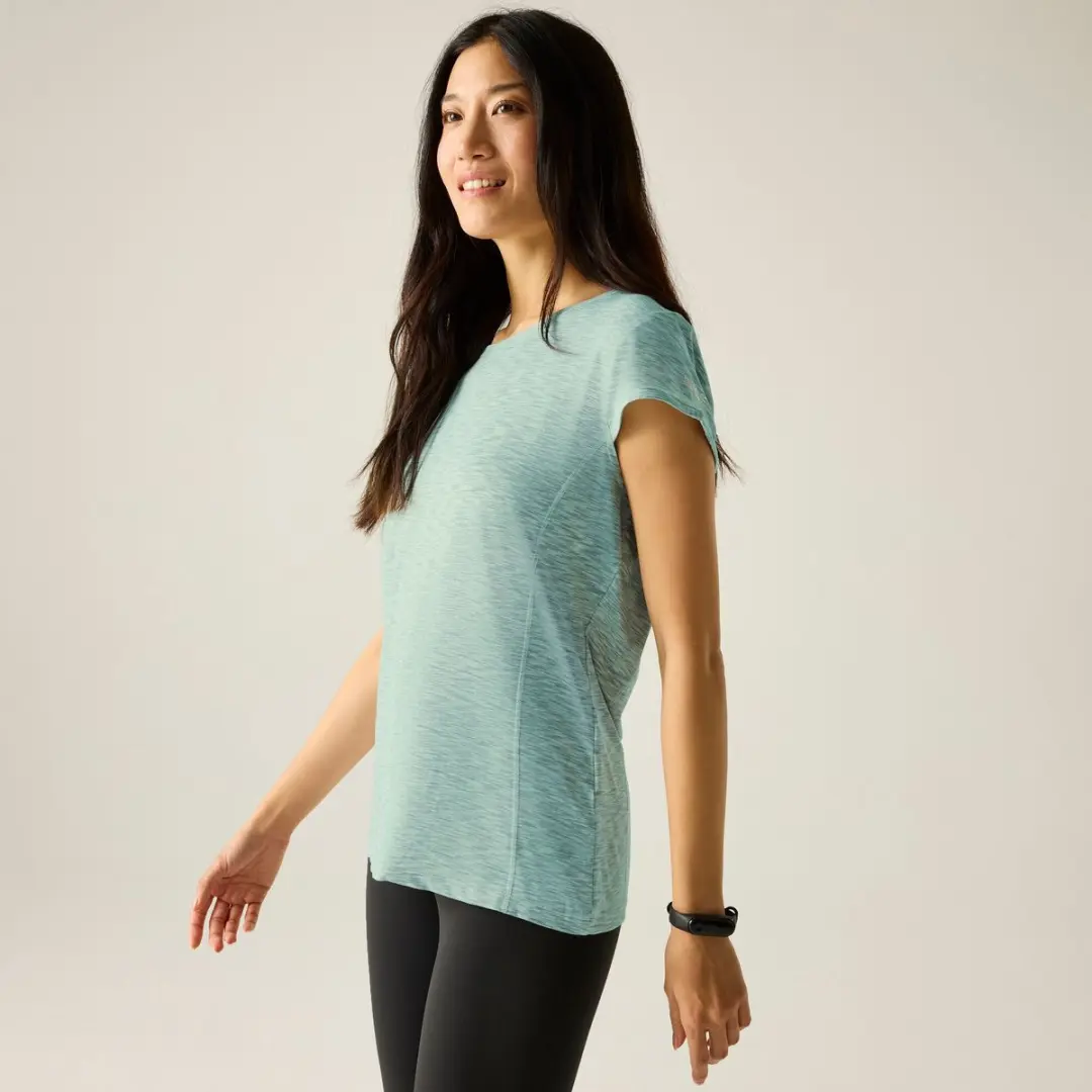 Regatta Dames Hyperdimension II Sportshirt RWT249-C0Q - Maat 44 - Groen