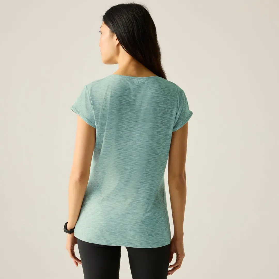 Regatta Dames Hyperdimension II Sportshirt RWT249-C0Q - Maat 44 - Groen