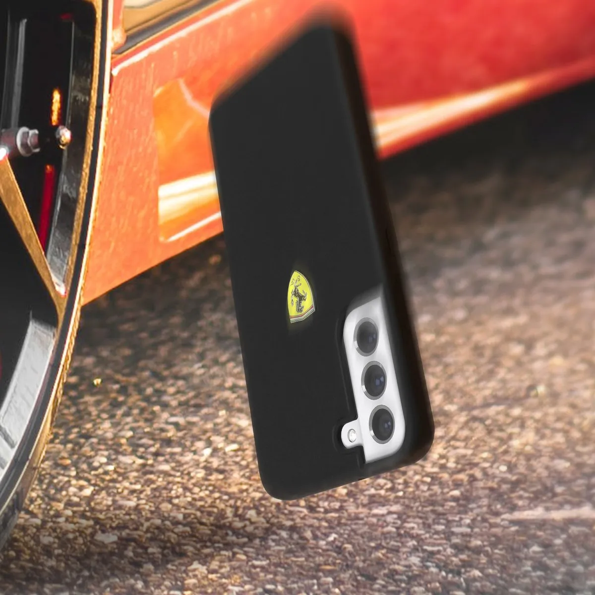 Ferrari SF Silicone Hoes Samsung Galaxy S22 Plus - Zwart - afbeelding 6 van 6