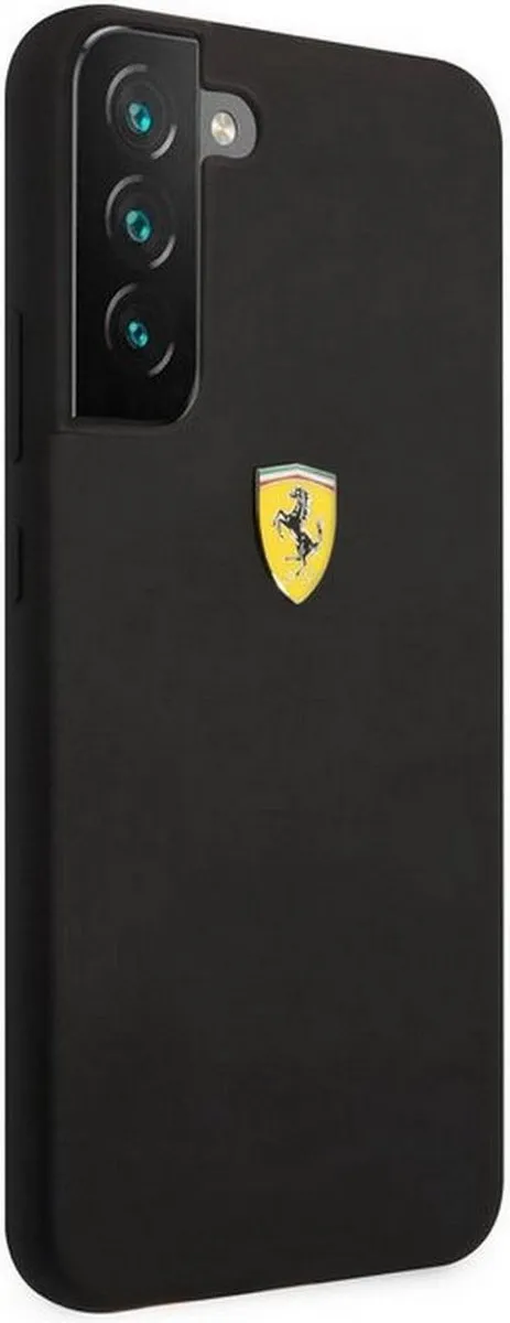 Ferrari SF Silicone Hoes Samsung Galaxy S22 Plus - Zwart