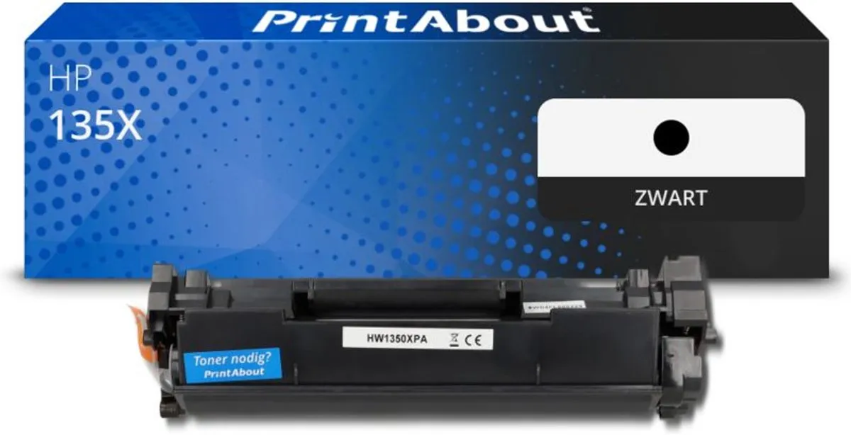 PrintAbout Huismerk HP 135X W1350X Toner - Zwart