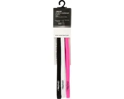 Avento Sporthaarband - 3 Stuks - Roze/Zwart/Wit