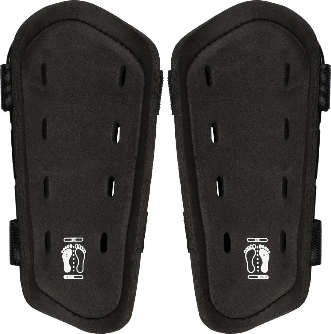 Avento Scheenbeschermers Double Strap - Maat S - Zwart