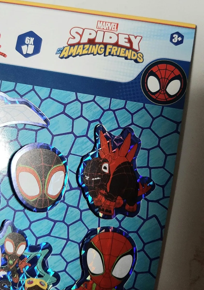 Marvel Spidey Amazing Friends Stickers - 6 Vellen - Blauw/Rood/Wit