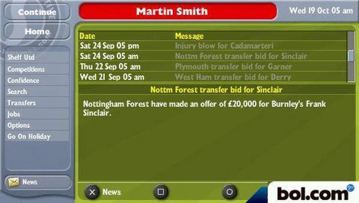 Sega Football Manager 2006