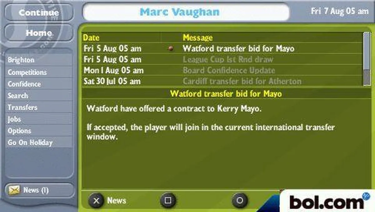 Sega Football Manager 2006