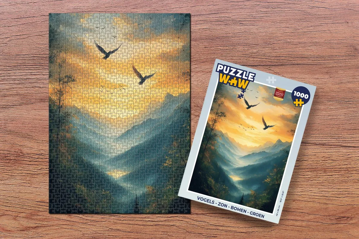 PuzzleWow Vogels - Bergen Legpuzzel 1000 Stuks
