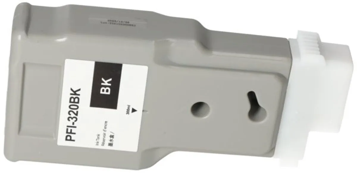 PrintAbout PFI-320BK Inktcartridge Zwart - 300ml - Canon