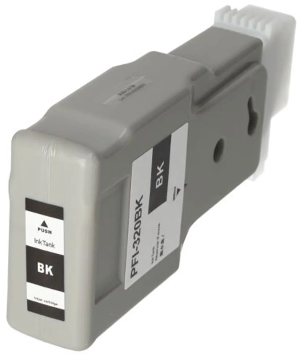 PrintAbout PFI-320BK Inktcartridge Zwart - 300ml - Canon