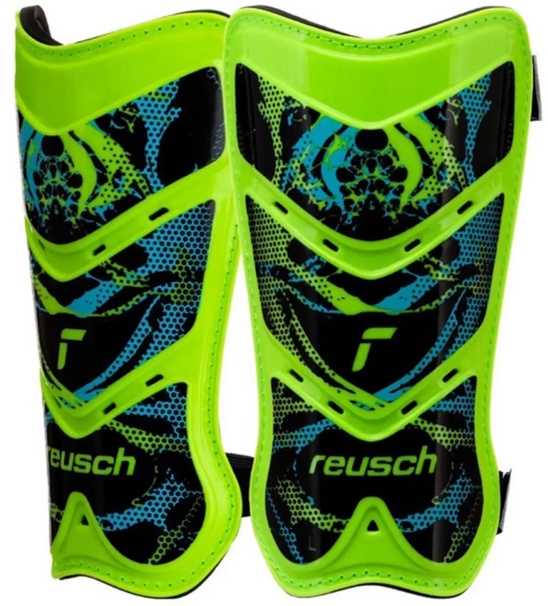 Reusch Scheenbeschermers Voetbal Shinguard Attrakt Lite Groen-Zwart