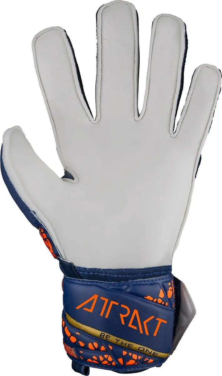 Reusch Attrakt Solid Keeperhandschoenen - Blauw-goud - Maat 9 - afbeelding 2 van 6