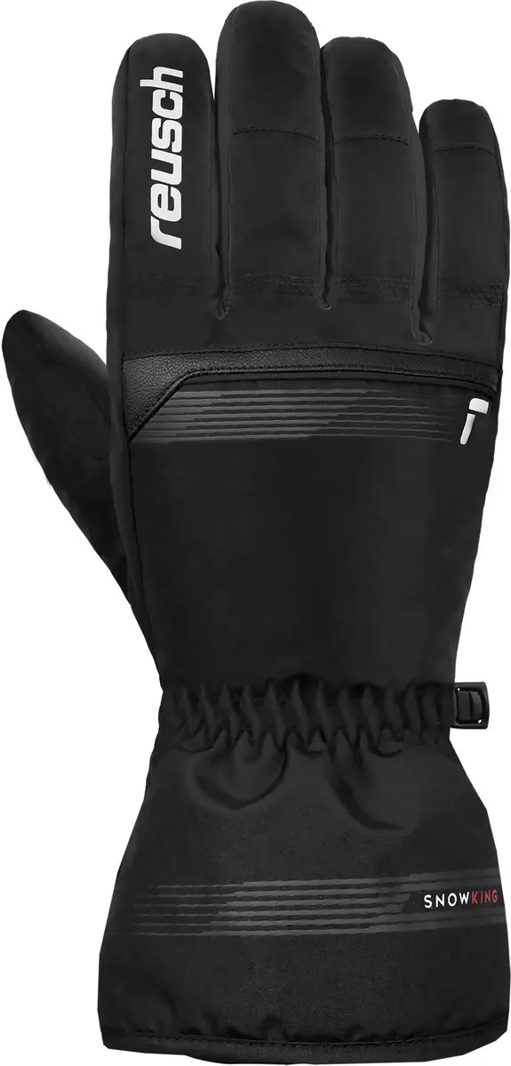 Reusch Snow King Heren Skihandschoenen 6401198-7701 - Zwart-wit - Maat 8.5