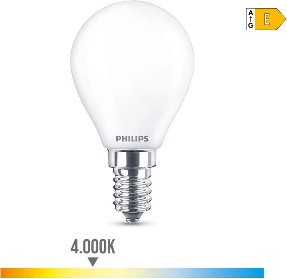 Philips LED Kogellamp E14 6,5W Koelwit Mat