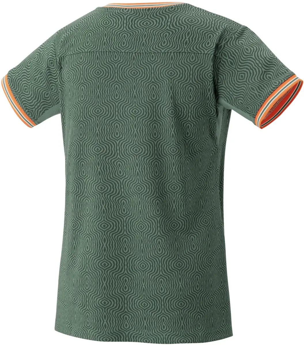 Yonex Crew Neck T-shirt Dames 20758EX Maat : S,Kleur: Olive