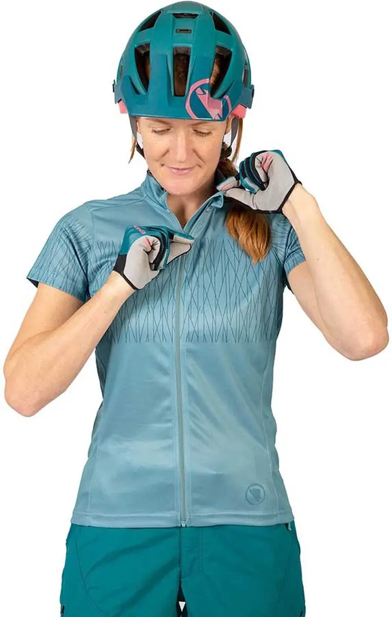 Endura Hummvee Ray Jersey Met Korte Mouwen Blauw XS Vrouw