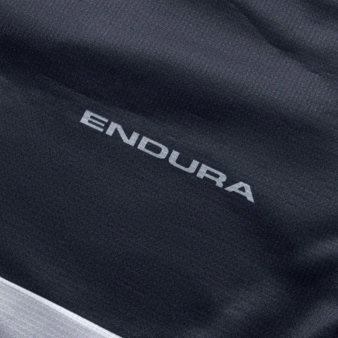 Endura Singletrack Core Printed LS Jersey - XL - Zwart/Grijs
