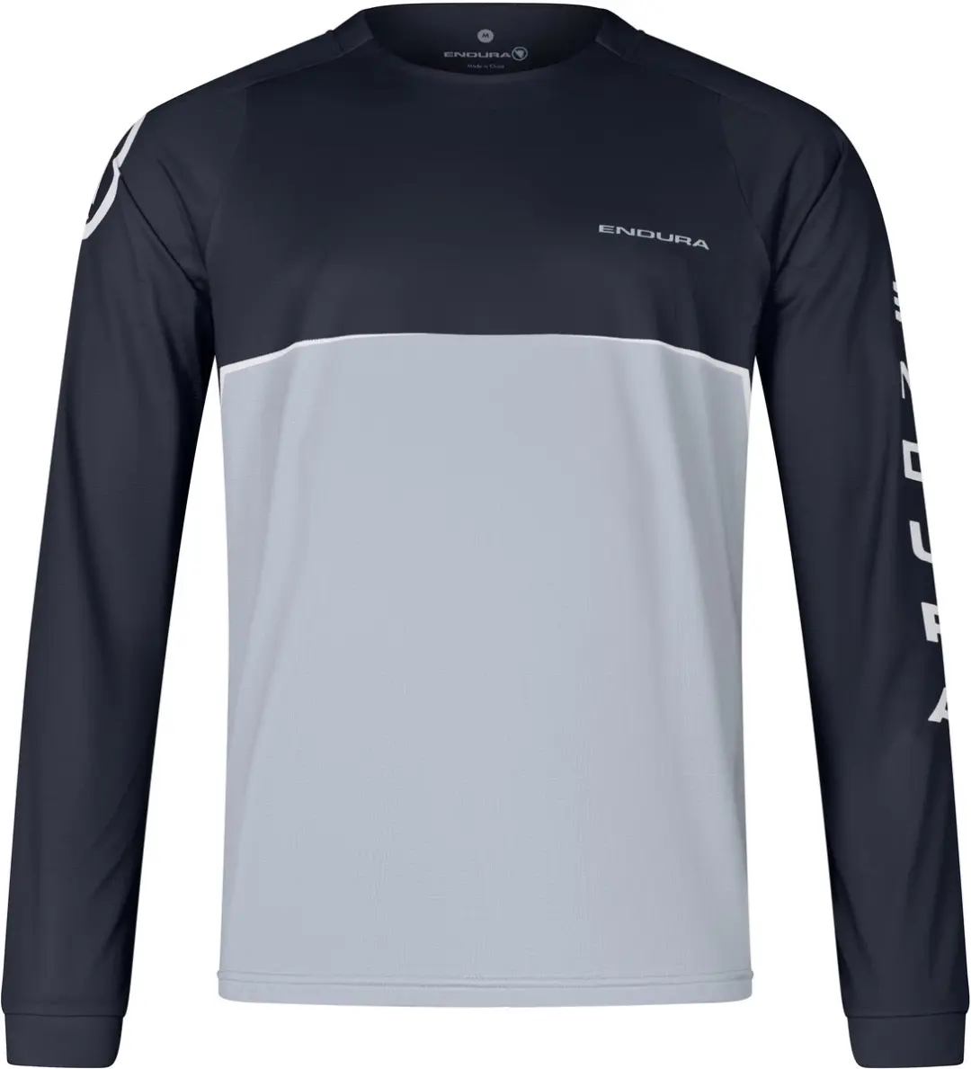 Endura Singletrack Core Printed LS Jersey Black Grey