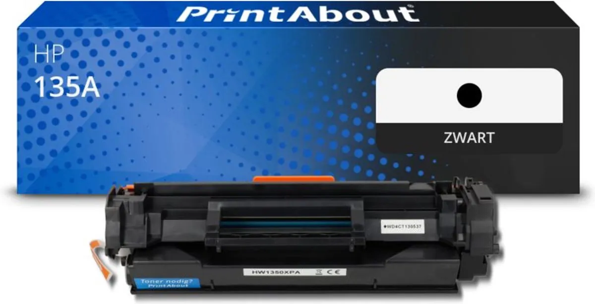 PrintAbout Huismerk HP 135A W1350A Toner - Zwart