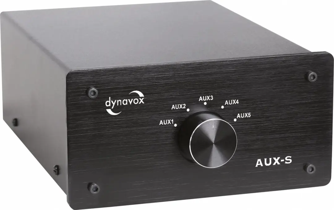 Dynavox AUX-S Stereo Ingangsuitbreider - 6x RCA - Zwart - afbeelding 2 van 3