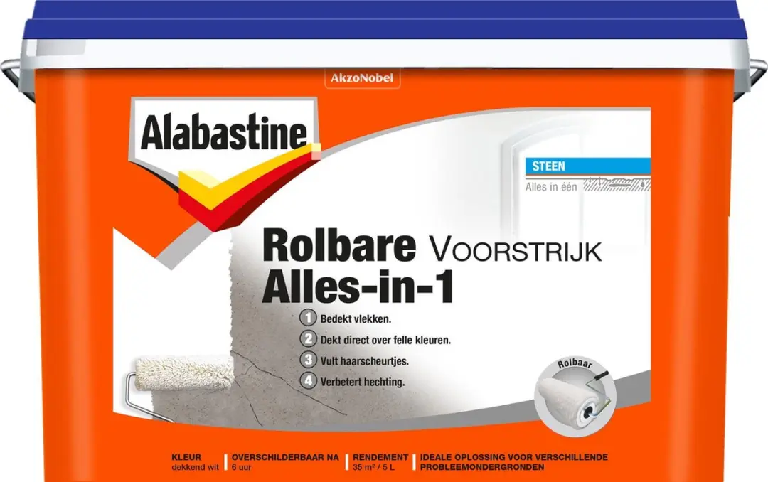Alabastine Rolbare Voorstrijk 4-in-1 5L