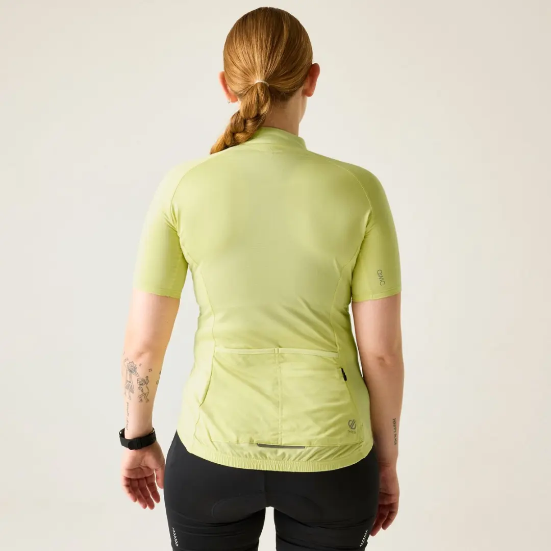 Dare 2b Pedal To-shirt Dames Fietstop - Maat 40 - Geel