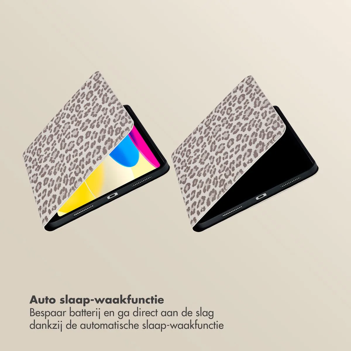 Selencia Tablethoes SH00084462 - iPad 10/11 10.9" Beige - afbeelding 6 van 6