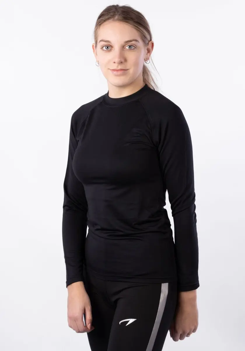 Avento Shirt Base Layer Lange Mouw - Zwart - Maat 36