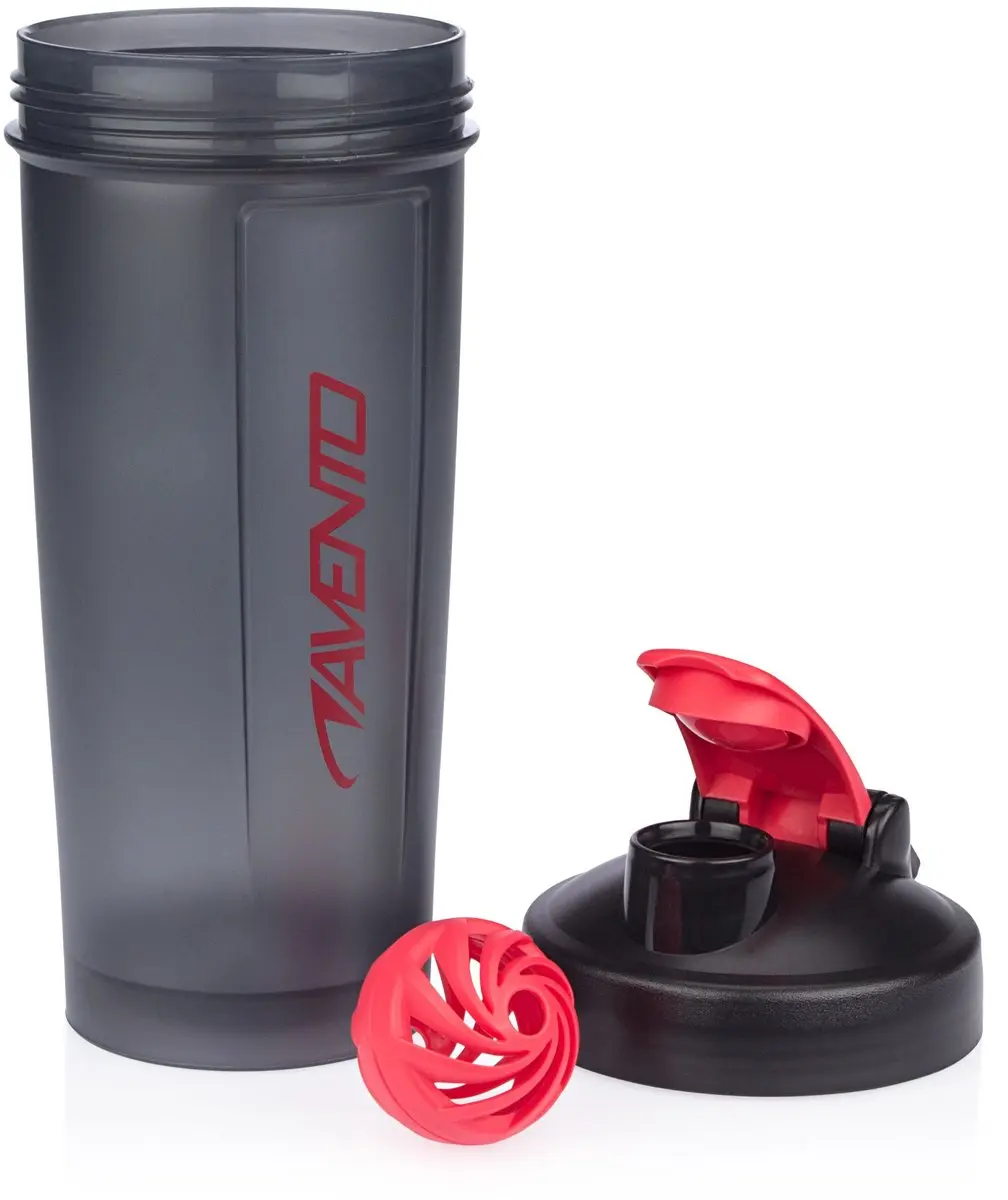 Avento Shakebeker 1L - Grijs/Rood - afbeelding 6 van 6