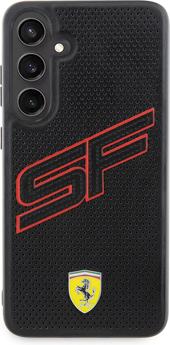 Ferrari Backcase Hoesje Samsung Galaxy S24+ - Effen Zwart - afbeelding 6 van 6