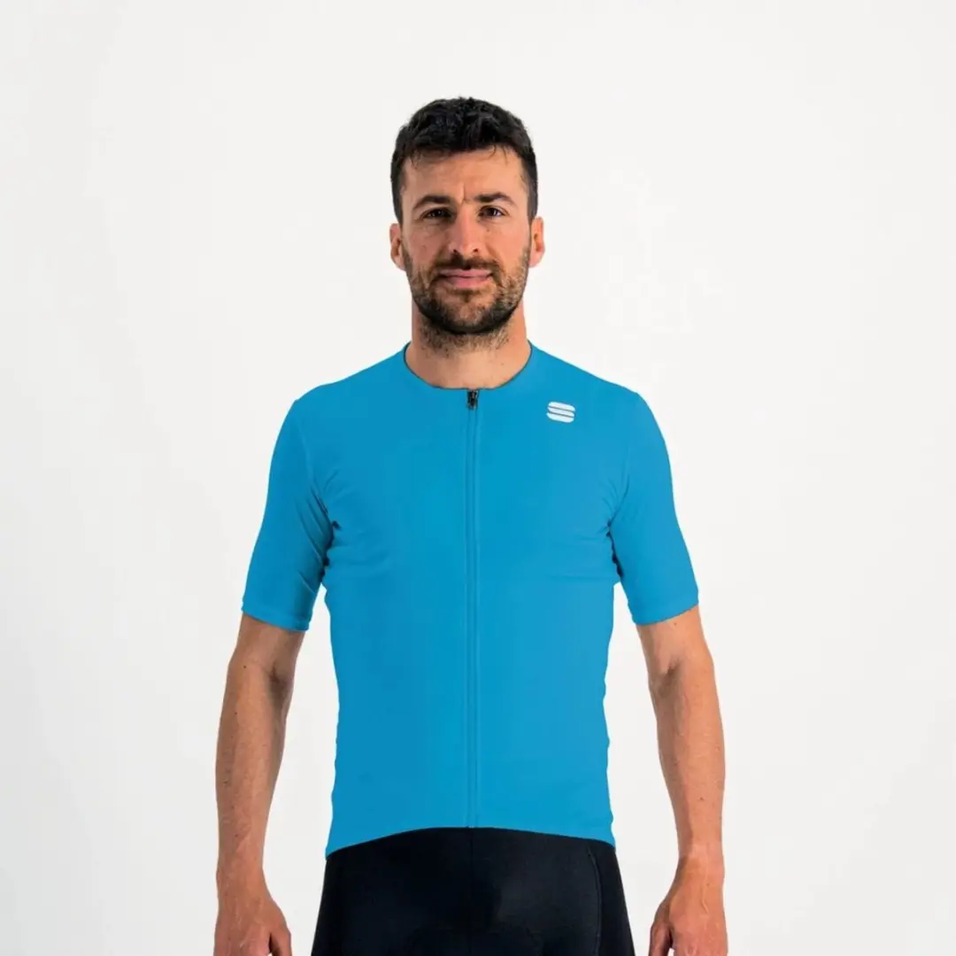 Sportful Fietsshirt Korte Mouwen Blauw Heren