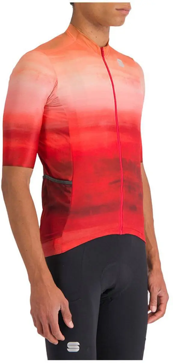 Sportful Flow Supergiara Korte Mouw Wielertrui Rood M Man