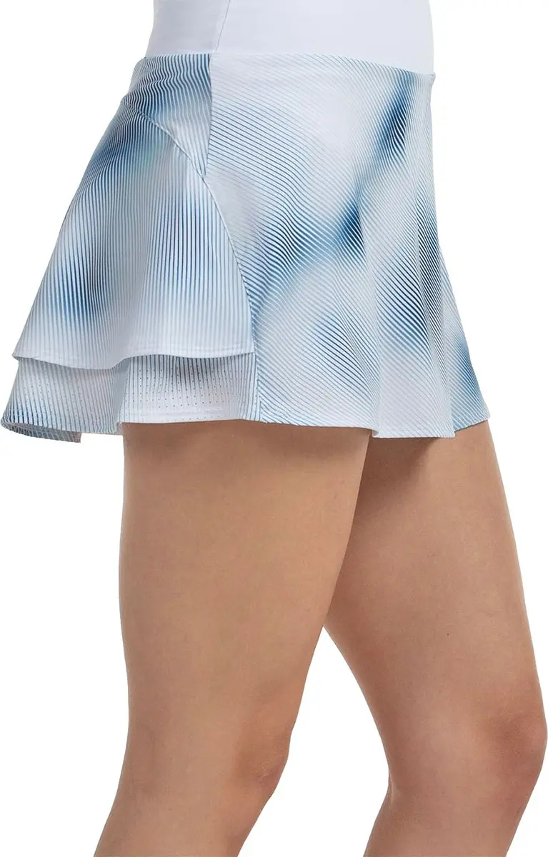 Bullpadel Dauga Skort Dames - Wit/Blauw - afbeelding 4 van 4
