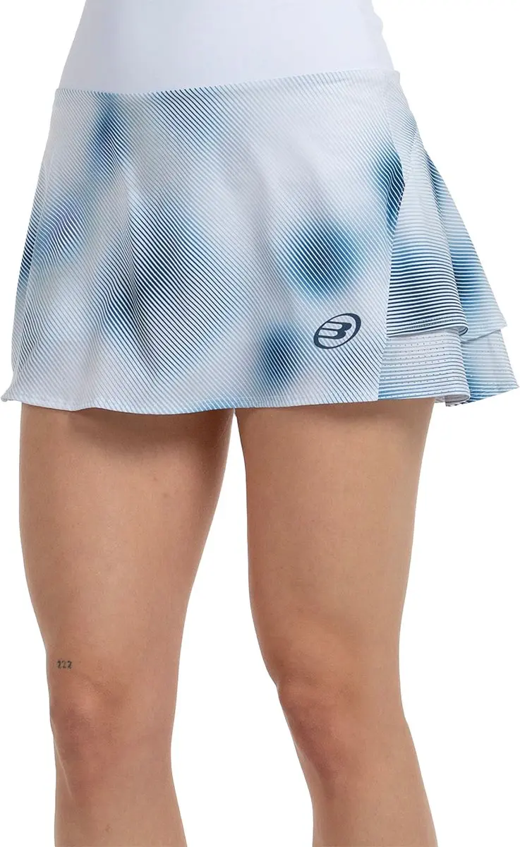Bullpadel Dauga Skort Dames - Wit/Blauw - afbeelding 3 van 4