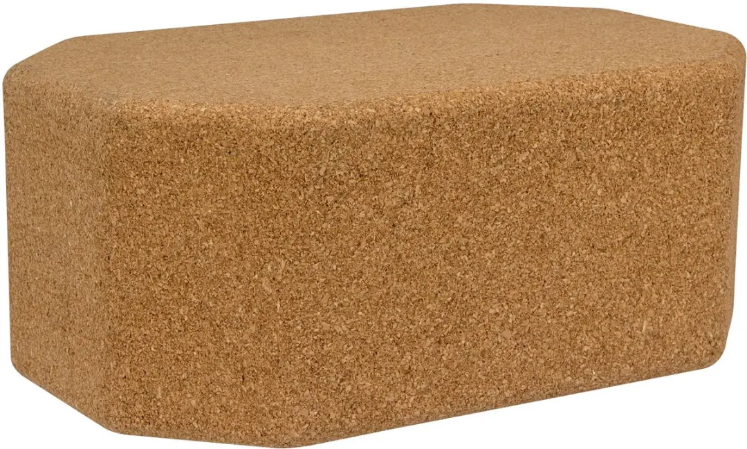 Avento Yoga Blok - Kurk - 23 x 14 x 9.5 cm - Bruin
