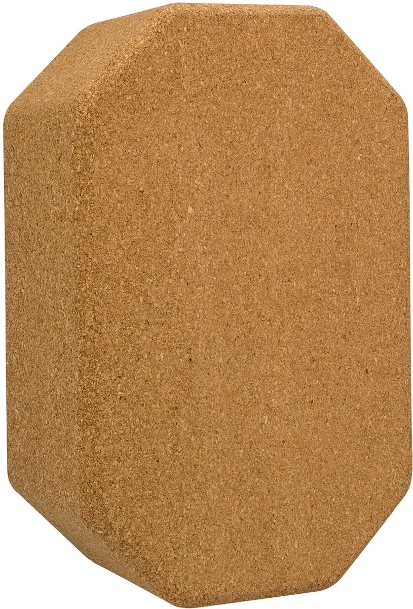 Avento Yoga Blok - Kurk - 23 x 14 x 9.5 cm - Bruin