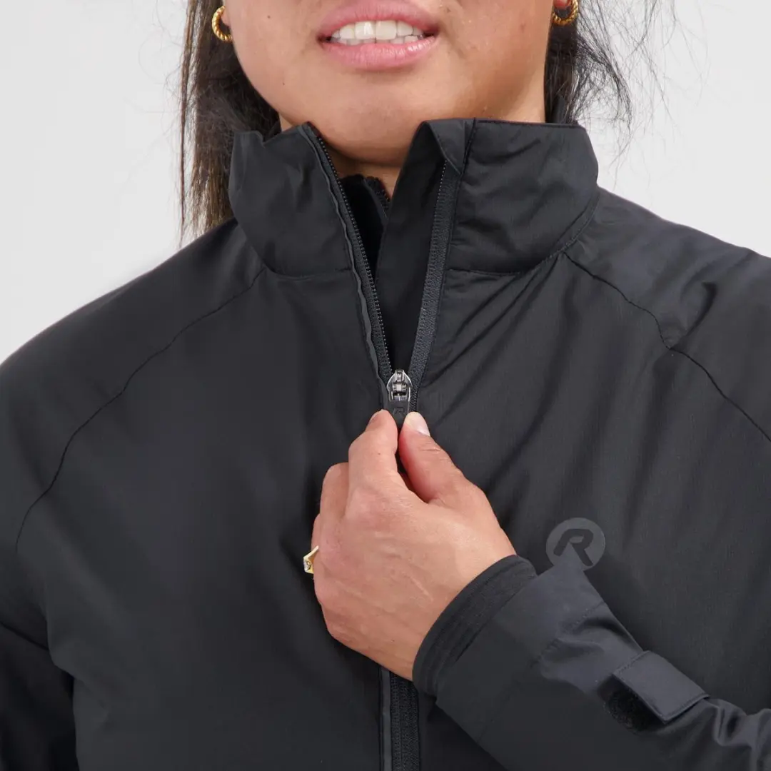 Rogelli Essential Dames Hardloopjack - 3 Zakken - Reflecterend - Zwart