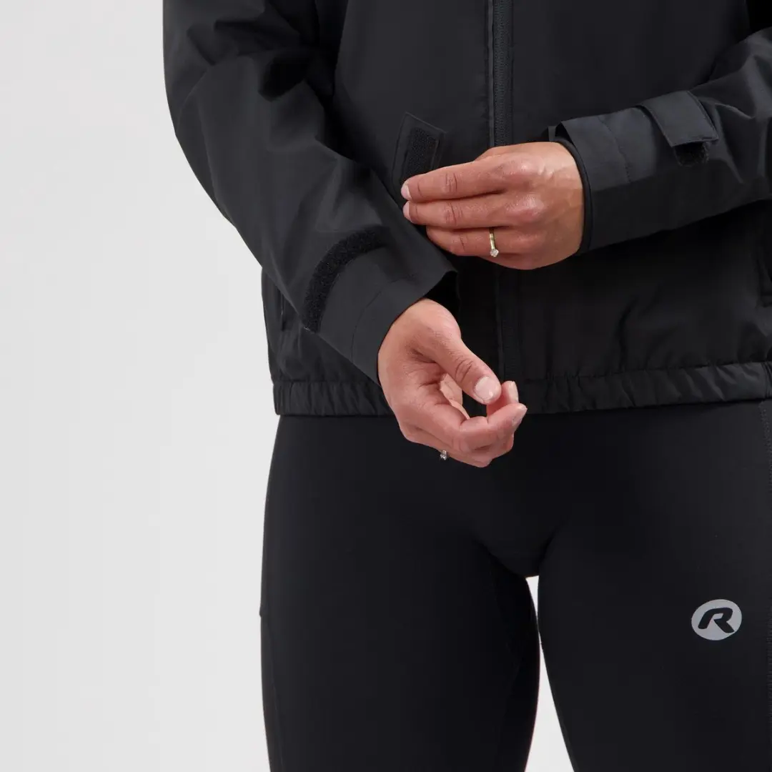 Rogelli Essential Dames Hardloopjack - 3 Zakken - Reflecterend - Zwart