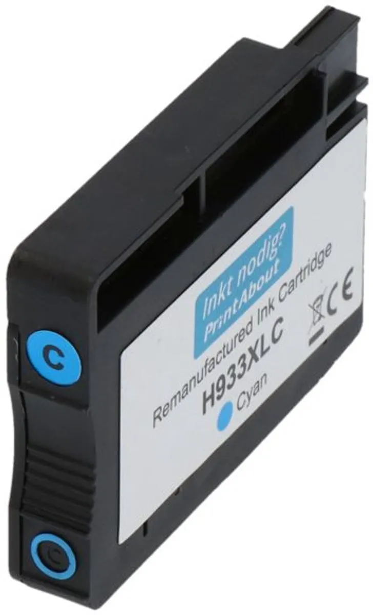 PrintAbout Huismerk HP 933XL Inktcartridge Cyaan - 900 Pagina's