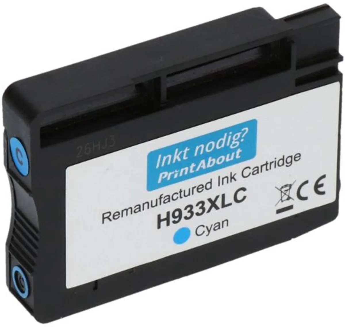 PrintAbout Huismerk HP 933XL Inktcartridge Cyaan - 900 Pagina's